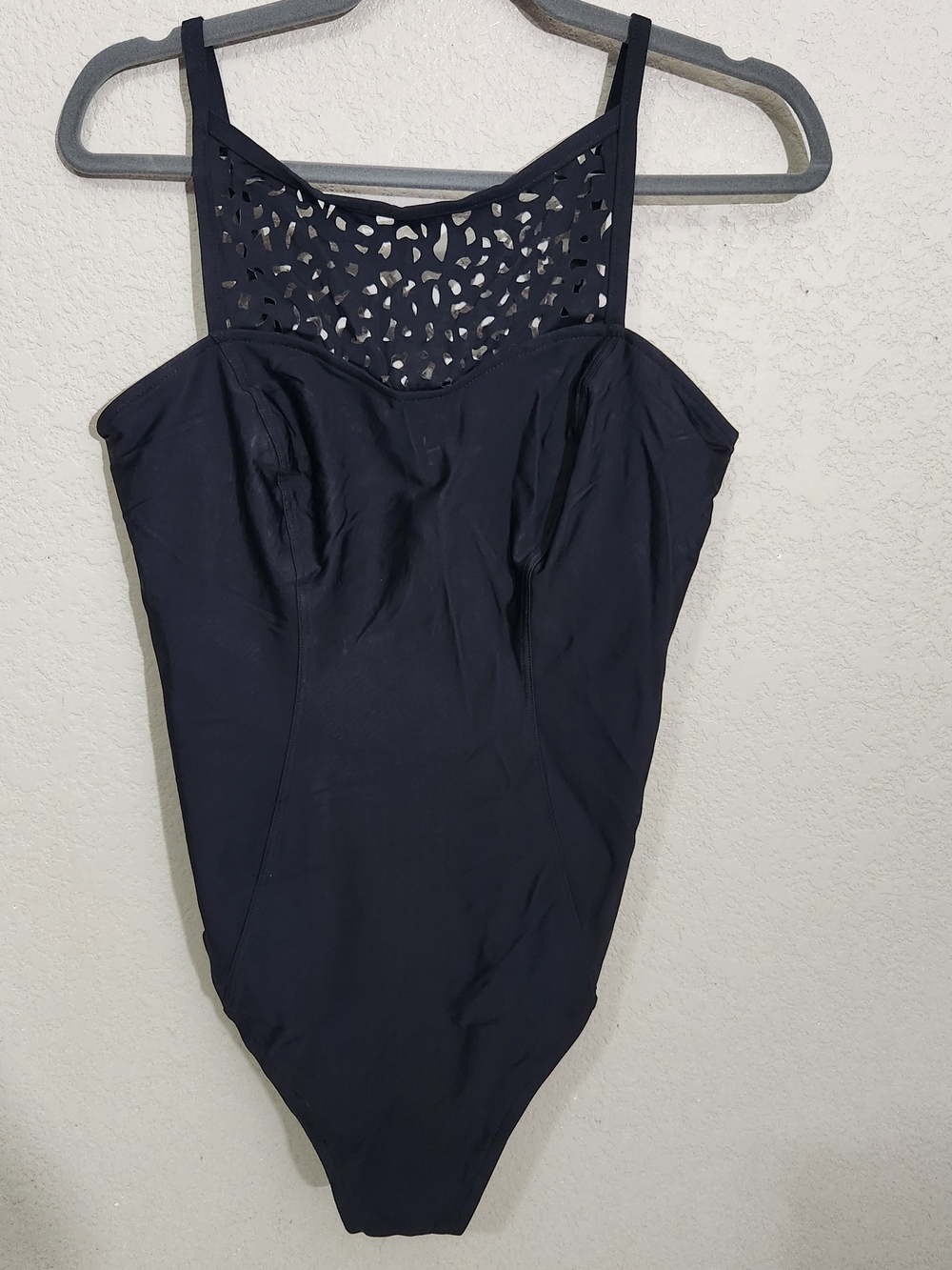 Magicsuit Navy One-Piece Swimsuit with Laser-Cut Yoke